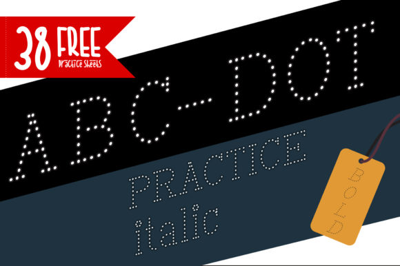 ABC Dot Practice Italic Bold: A Display Font That Commands Attention