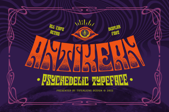 Antikern: A Psychedelic Display Font That Commands Attention Online