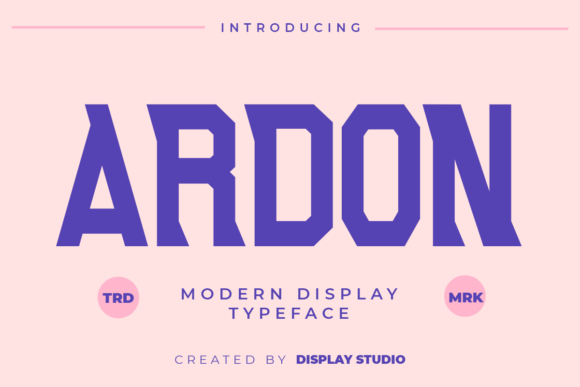 Ardon Display Font for Confident, Consistent Branding