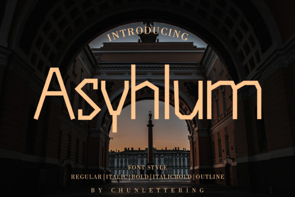 Asyhlum: A Bold Display Font That Commands Attention Online