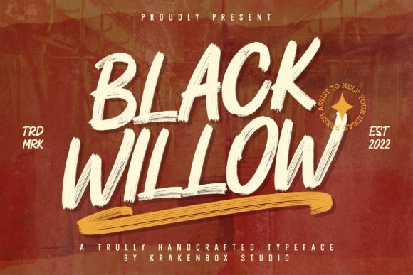 Black Willow Display Font for Handmade Creators