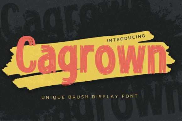 Cagrown: A Display Font That Makes Your Brand Feel Intentional