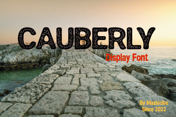 Cauberly Decorative Font for Handmade Labels & Printables