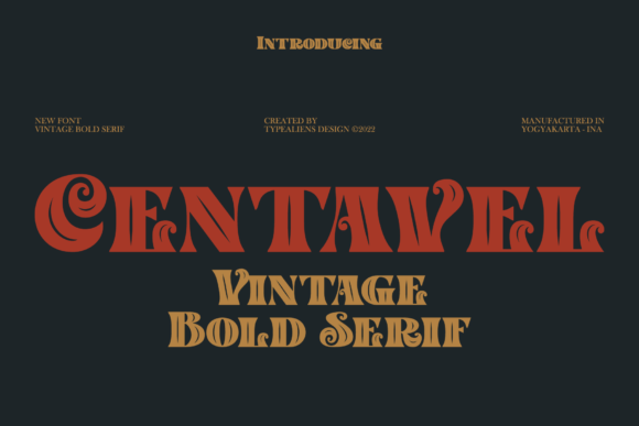 Centavel: A Bold Display Font That Commands Attention