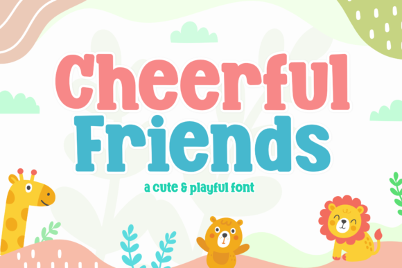 Cheerful Friends Display Font for Handmade Creators