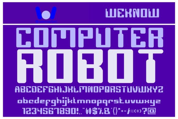 Computer Robot: A Techno LCD Display Font for Editorial Impact