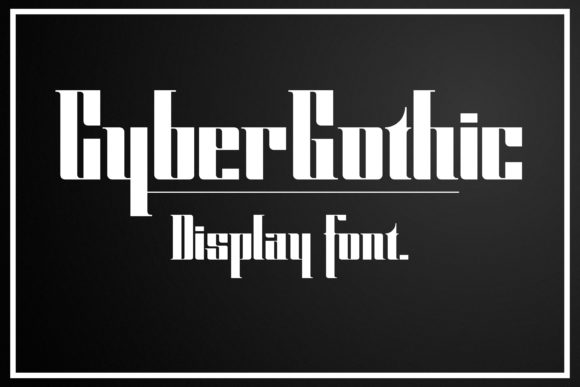 Cyber Gothic: A Bold Display Font for Memorable Branding