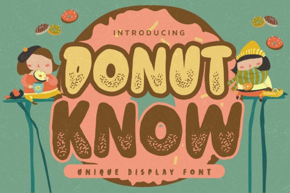 Donut Know: A Playful Display Font for Authentic Branding