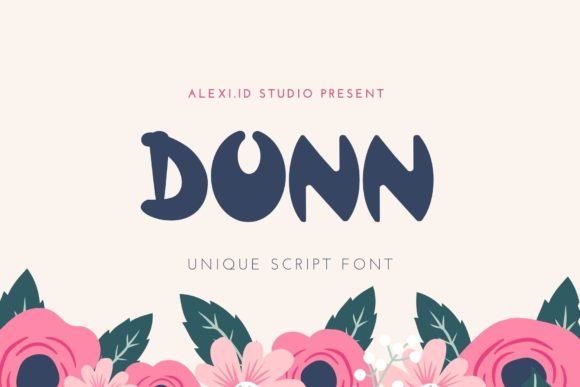 Dunn: A Playful Display Font for Handmade Brands