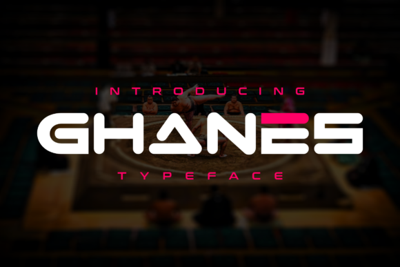 Ghanes: A Futuristic Display Font for Small Business Branding
