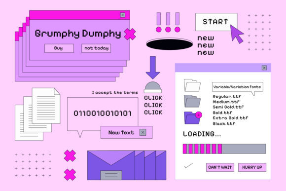 Grumphy Dumphy: A Retro Display Font That Strengthens Your Brand