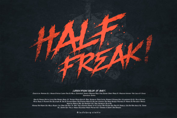 Half Freak: A Display Font with Grit and Grace