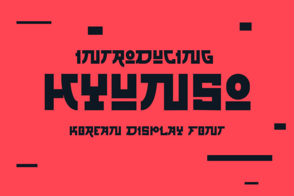 Hyunso Korean Style: A Bold Display Font for Digital Branding