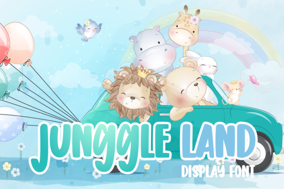 Junggle Land: A Playful Display Font for Handmade Brands