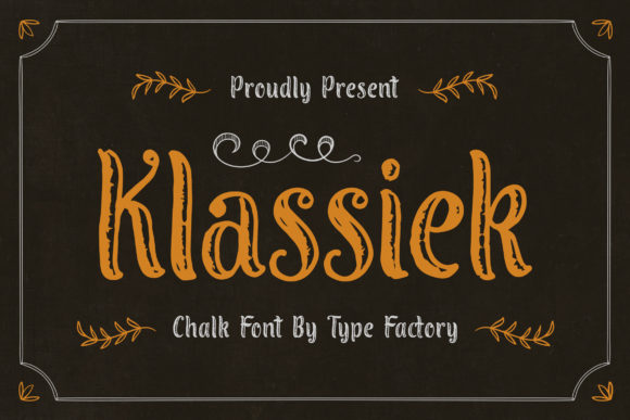 Klassiek: A Display Font That Feels Like Handmade Charm