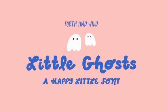 Little Ghosts: A Playful Handwritten Display Font for Campaign Graphics
