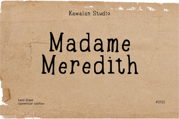 Madame Meredith: A Vintage Display Font That Builds Brand Trust
