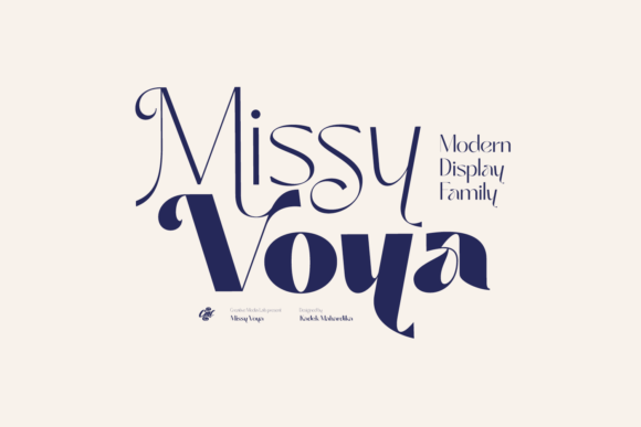 Missy Voya: A Display Font That Earns Its Space
