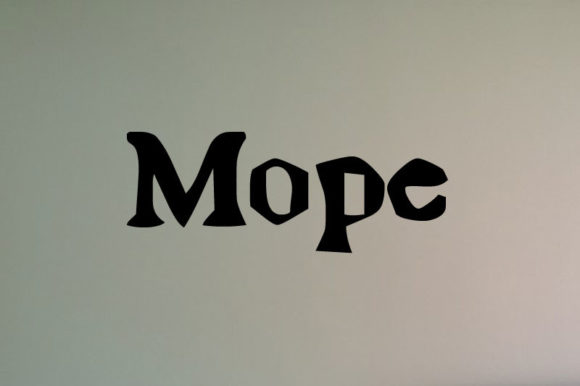 Mope: A Bold Display Font for Modern Web Brands