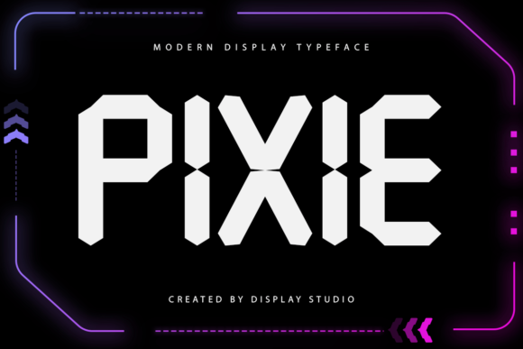 Pixie: A Futuristic Display Font for Handmade Creators