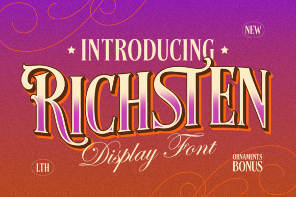 Richsten: A Bold Display Font That Commands Attention