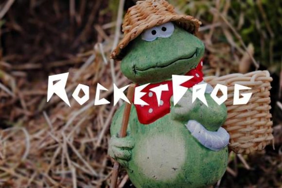 RocketFrog: A Playful Display Font for Small Business Branding