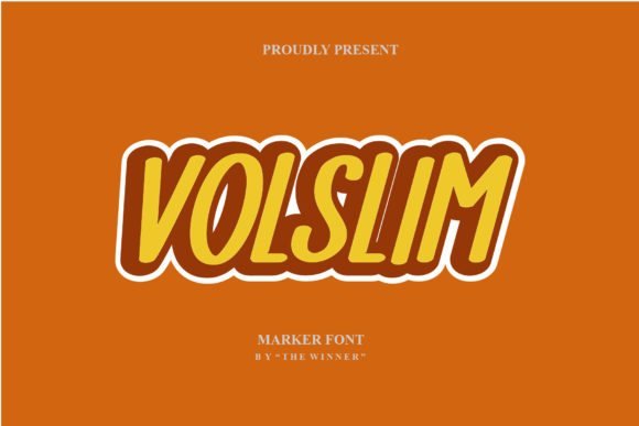 Volslim: A Display Font That Feels Like Hand-Drawn Confidence